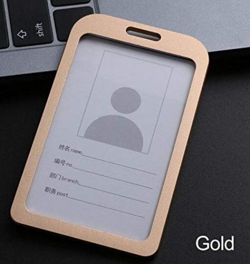 ID-Card Holder Metal (Gold)