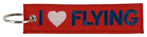 I LOVE FLYING Keychain (Red) - 1 Piece