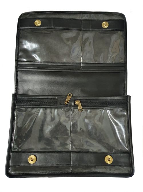 Leather Flight Log, Log Book Cover for Pilot, Flightlog Leather Sleeve, Aviation Logbook, Gift for Pilots (Black)