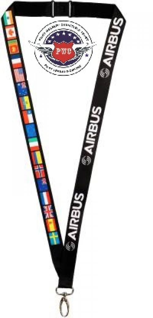 https://www.pilottrainingcentre.com/storagePilot Training Centre Polyester Airbus Lanyard with Flags for Flight Crew Airman