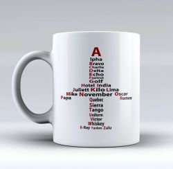 Alpha, Bravo, Charlie (Pilot Gift, Pilot Mug, Pilot Coffee Cup, Aviation Gifts)