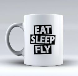 Eat Sleep Fly (Pilot Gift, Pilot Mug, Pilot Coffee Cup, Aviation Gifts)