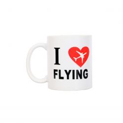 I LOVE FLYING (Pilot Gift, Pilot Mug, Pilot Coffee Cup, Aviation Gifts)