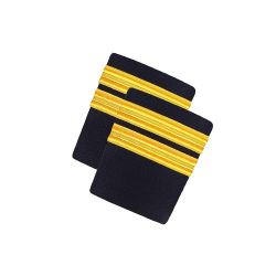 Second Officer Pilot Epaulet 02 Golden Bar