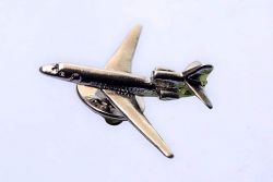 Silver Airplane Pilot Tie Pin