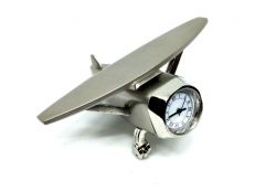 Steel Aircraft Desk Clock Stand